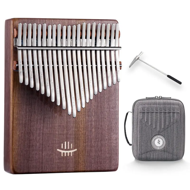 Hluru Wholesale Kalimba Buy Professional 21 Keys Thumb Piano Musical Instruments Sales For Solid Wood KC21-Walnut