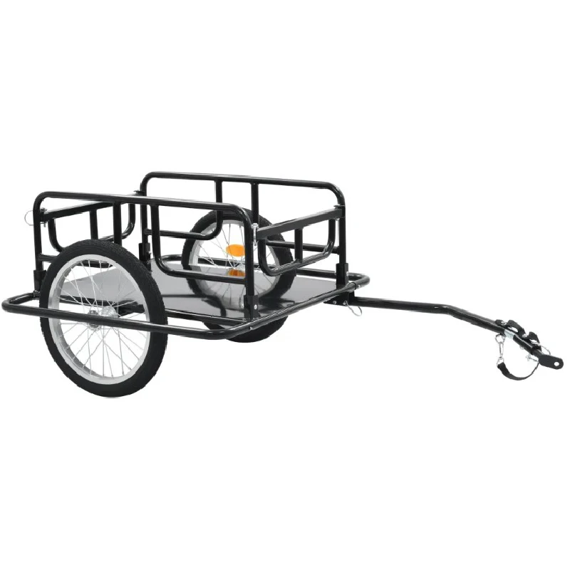 
Duty & Durable Steel Frame Bicycle Bike Cargo Trailer Luggage Cart Carrier Quick and Easy Attaching and Removing 