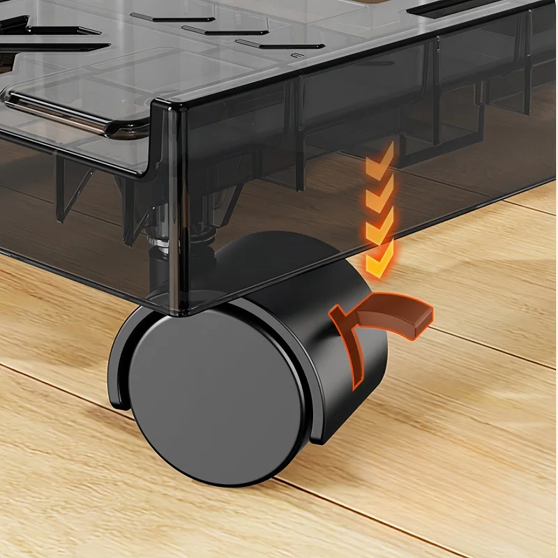 CPU Holder Under Desk Adjustable Computer Tower Stand 9 to 11.8 inch Wide Mobile PC Stand for Most Towers