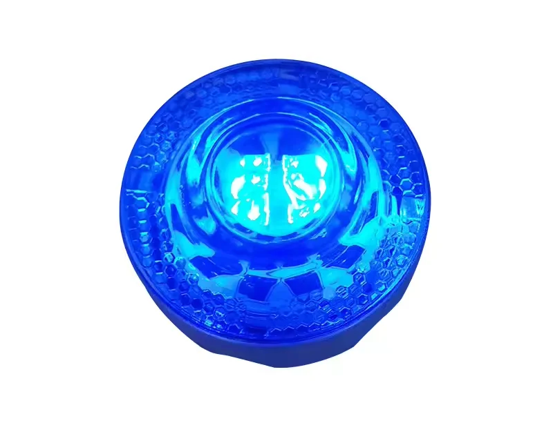 Solar Road Studs Circle Yellow Led Solar Road  Domed Round Waterproof Solar Panel Wireless Synchronous Led Flashing Cat Eye Road