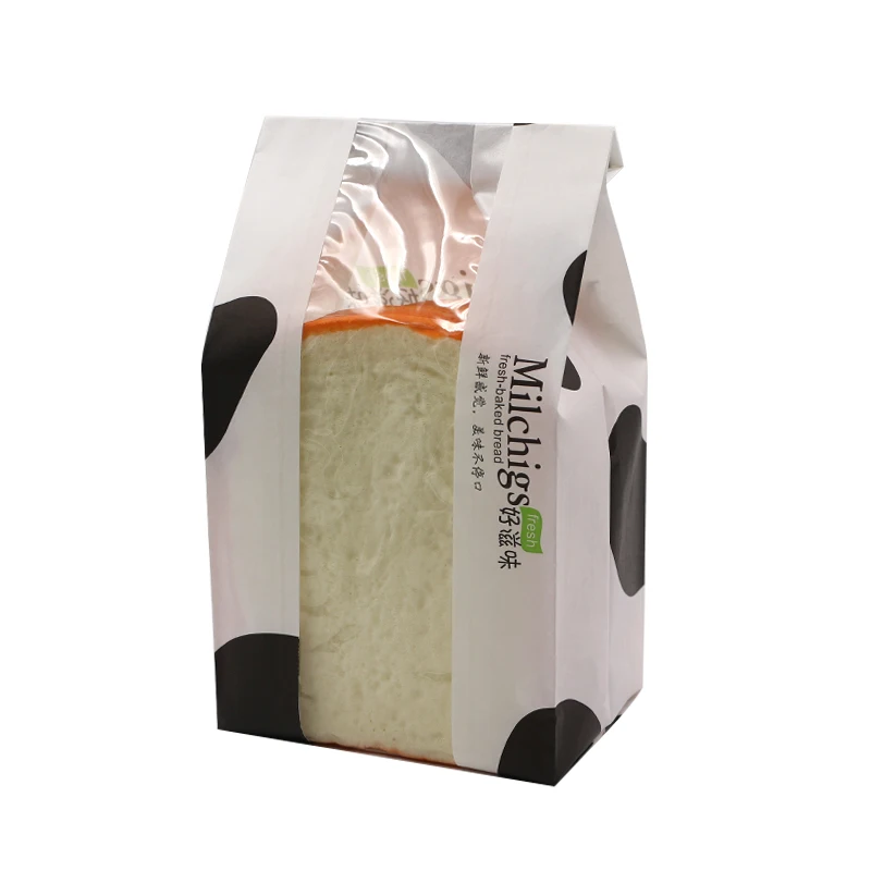 Factory Price Top Quality Food Packing and Clear Window Kraft Bag for Bread Kraft Paper Flexo Printing Recyclable Accept Carton