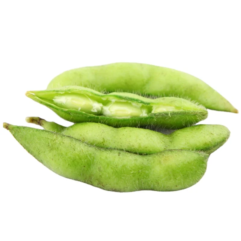 Frozen iqf organic green soybeans  edamame pods quick frozen edamame clip in shelles with pod price trade