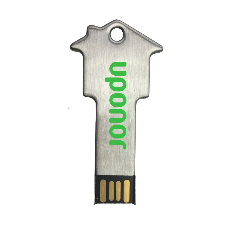 special usb flash dive house shape flash drive stainless steel usb thumb drive 4gb stick 64MB