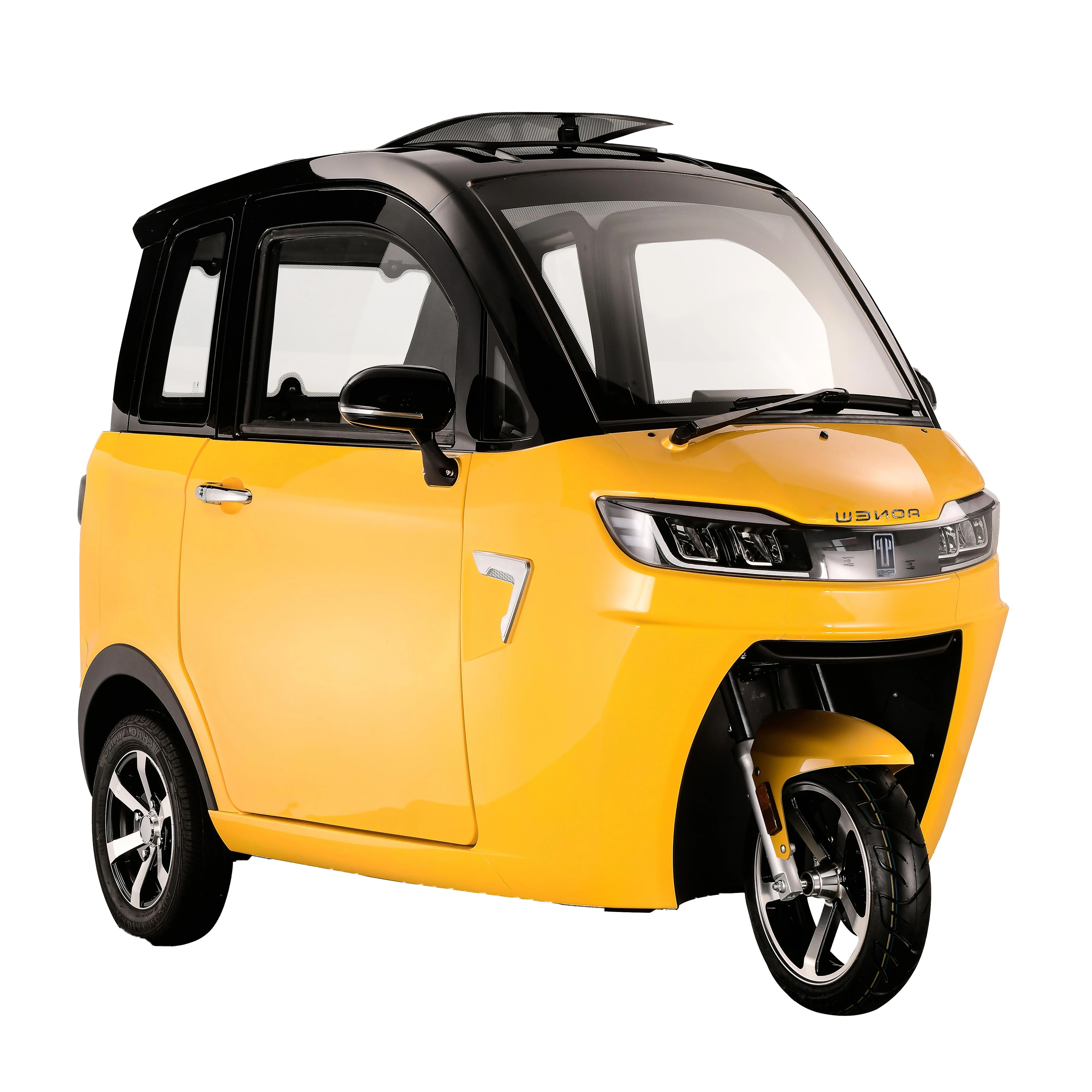 New Energy Fully Enclosed Electric Tricycles New Car 3 Wheels 60V Cargo Closed Eec Rotatable Seat