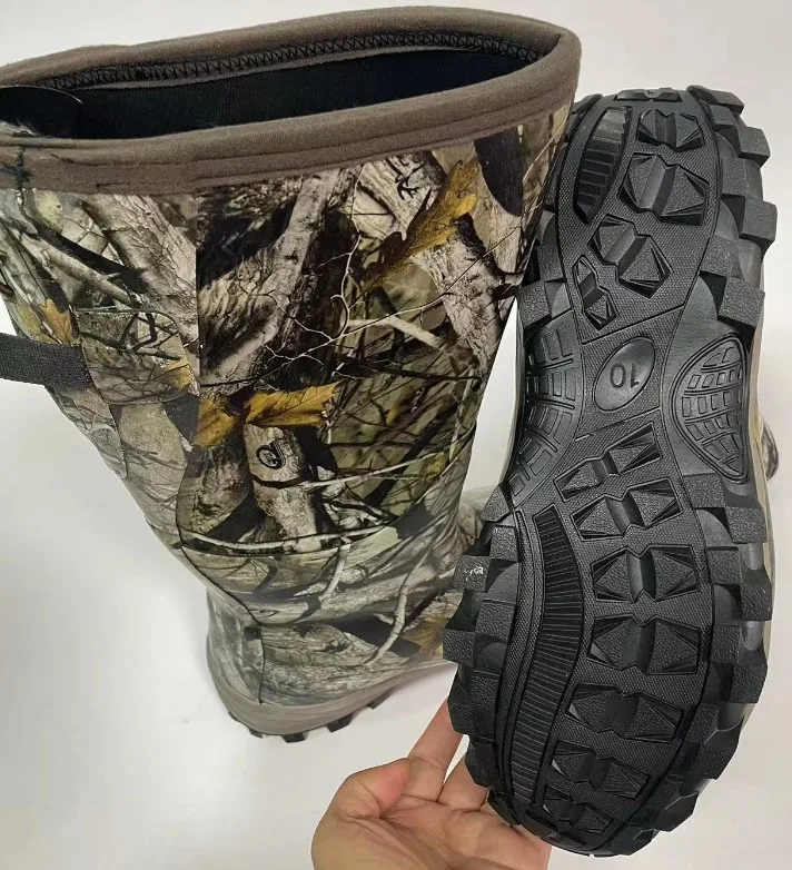 neoprene rubber boots  Long Waterproof Breathable Fishing Boots Neoprene Rubber Farm Yard Garden Chore Muck Boots