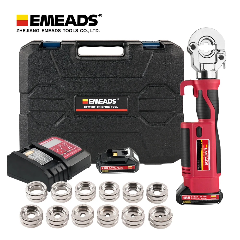 PZ-300 GES-300 Battery Powered Axial Press Tool for Air Conditional Pipe Copper Hydraulic Crimping