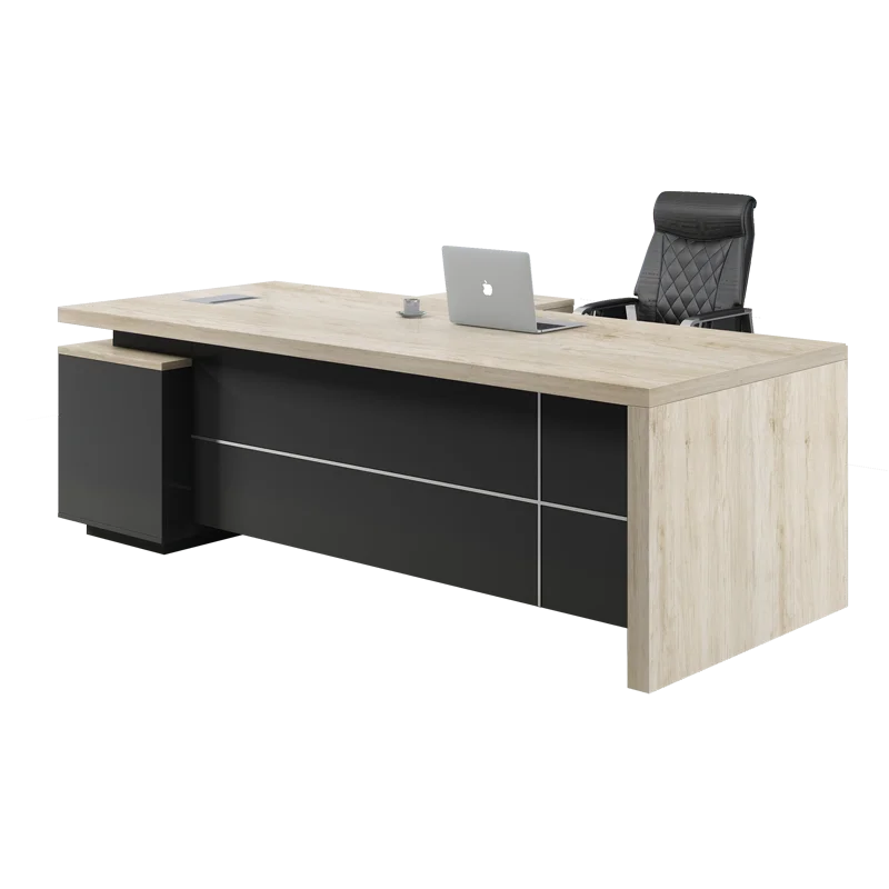 china commercial office desk wood boss table and cabinet computer table desk home office ceo office desk set