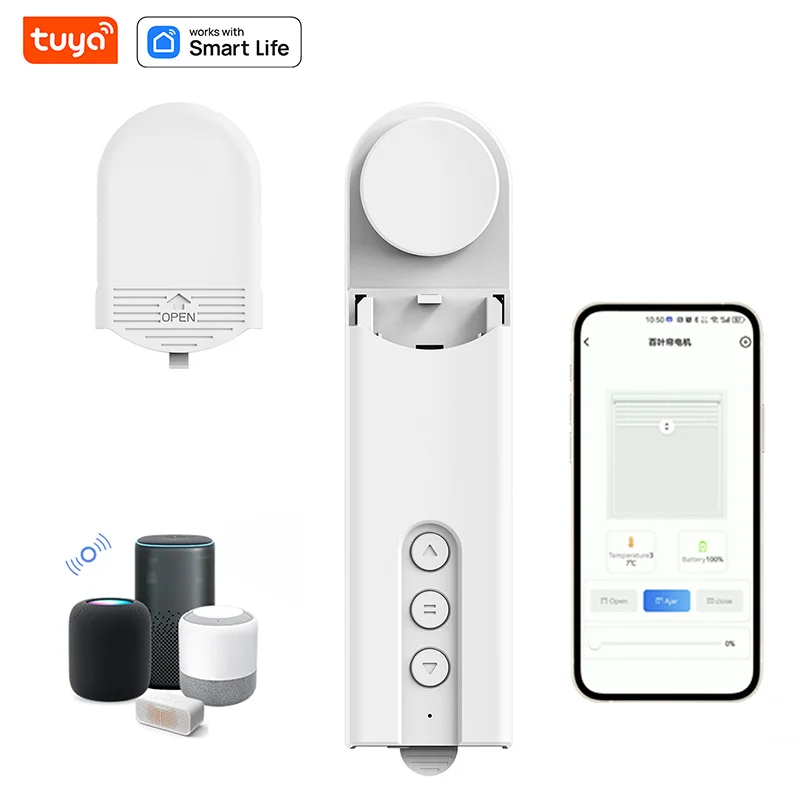 2024 Hot Selling Tuya Wireless Smart Electric Chain Curtain Motor WiFi Remote Control Blind Curtain Motor