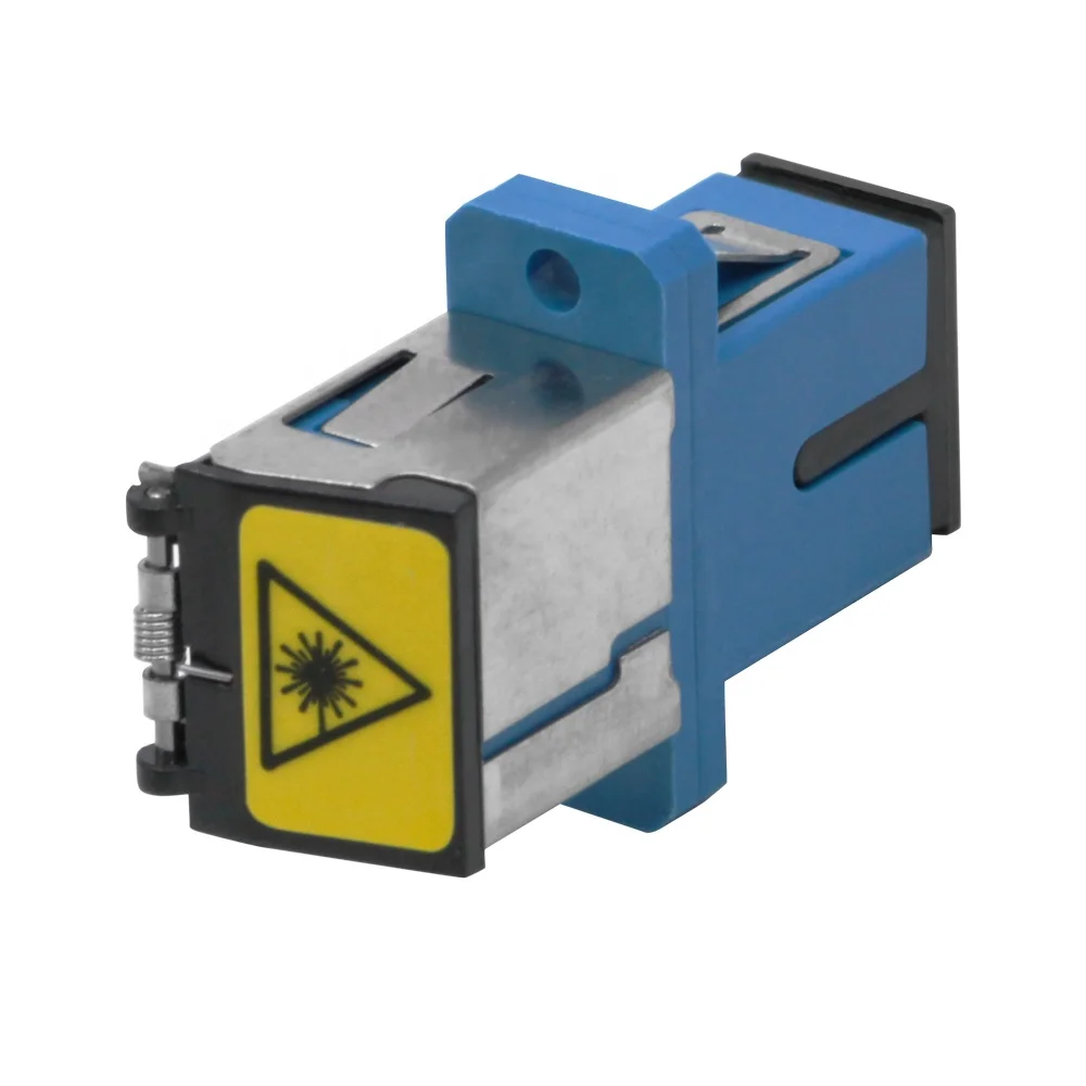 Customizable SC UPC fiber sc sx adapter adaptor metal fiber optic adapter sc with shutter