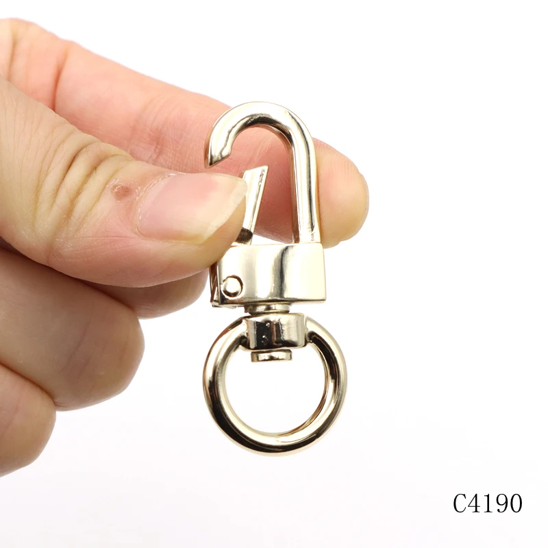 gold swivel snap hook handbag high quality gold round swivel snap hook