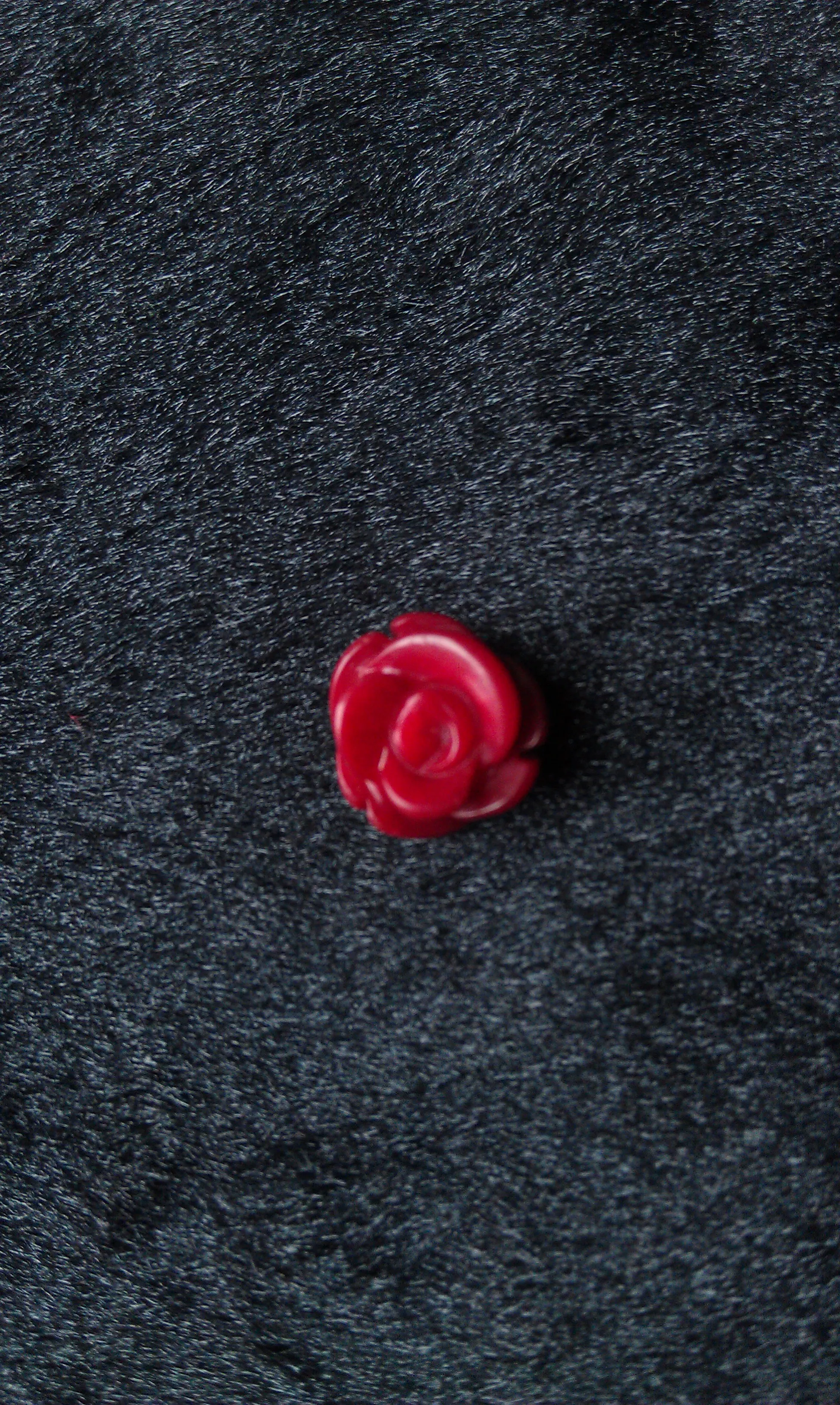 10mm Half Drill Rose/Flower Shape Dyed Red Coral Beads For Wholesale