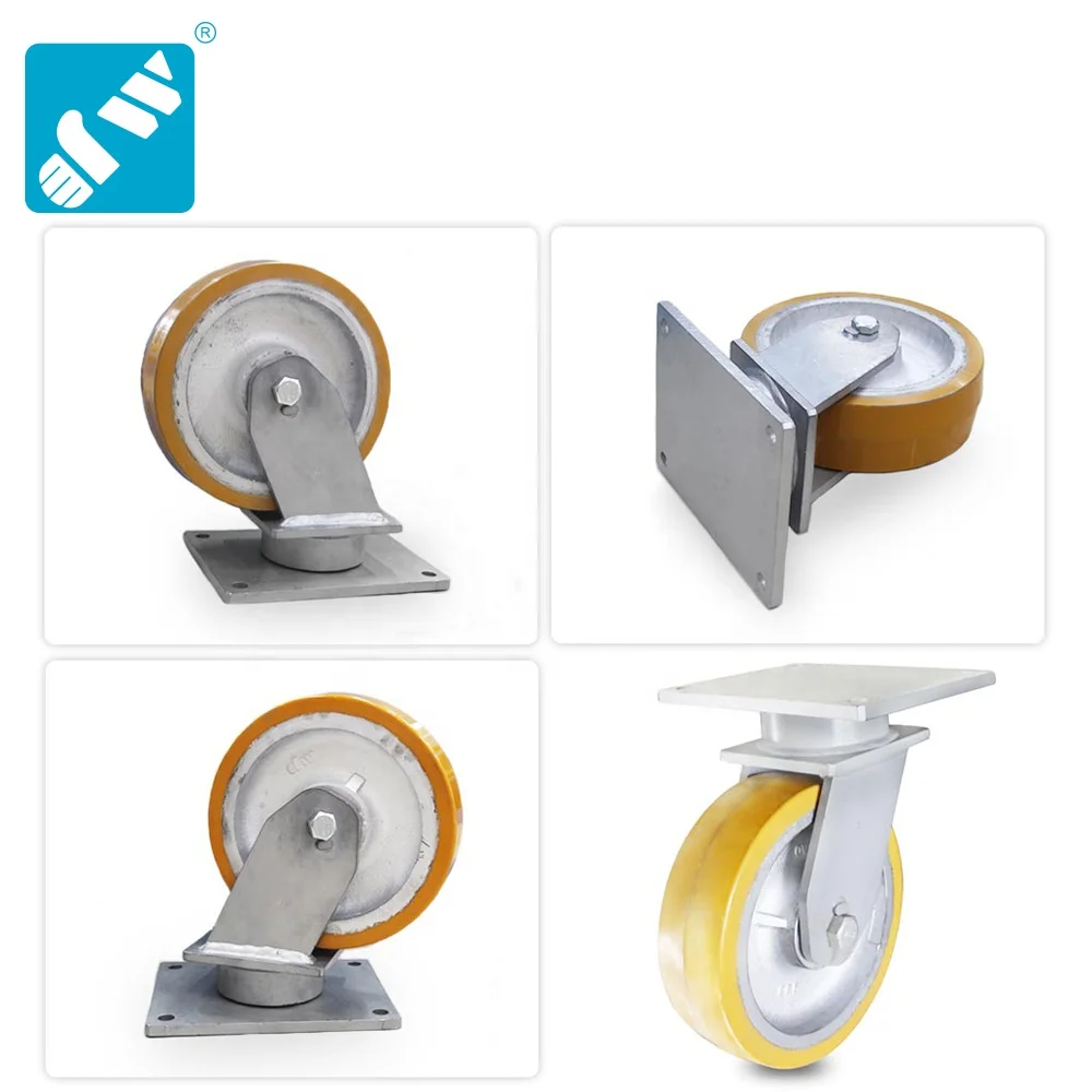 Lifting gantry crane swivel heavy duty casters wheel load capacity 7T