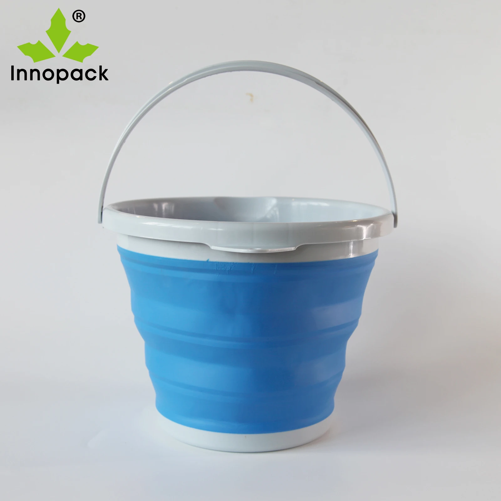5 L10L Plastic Cleaning Mop Folding Wash Bucket Cleaning TPR Round Foldable Bucket