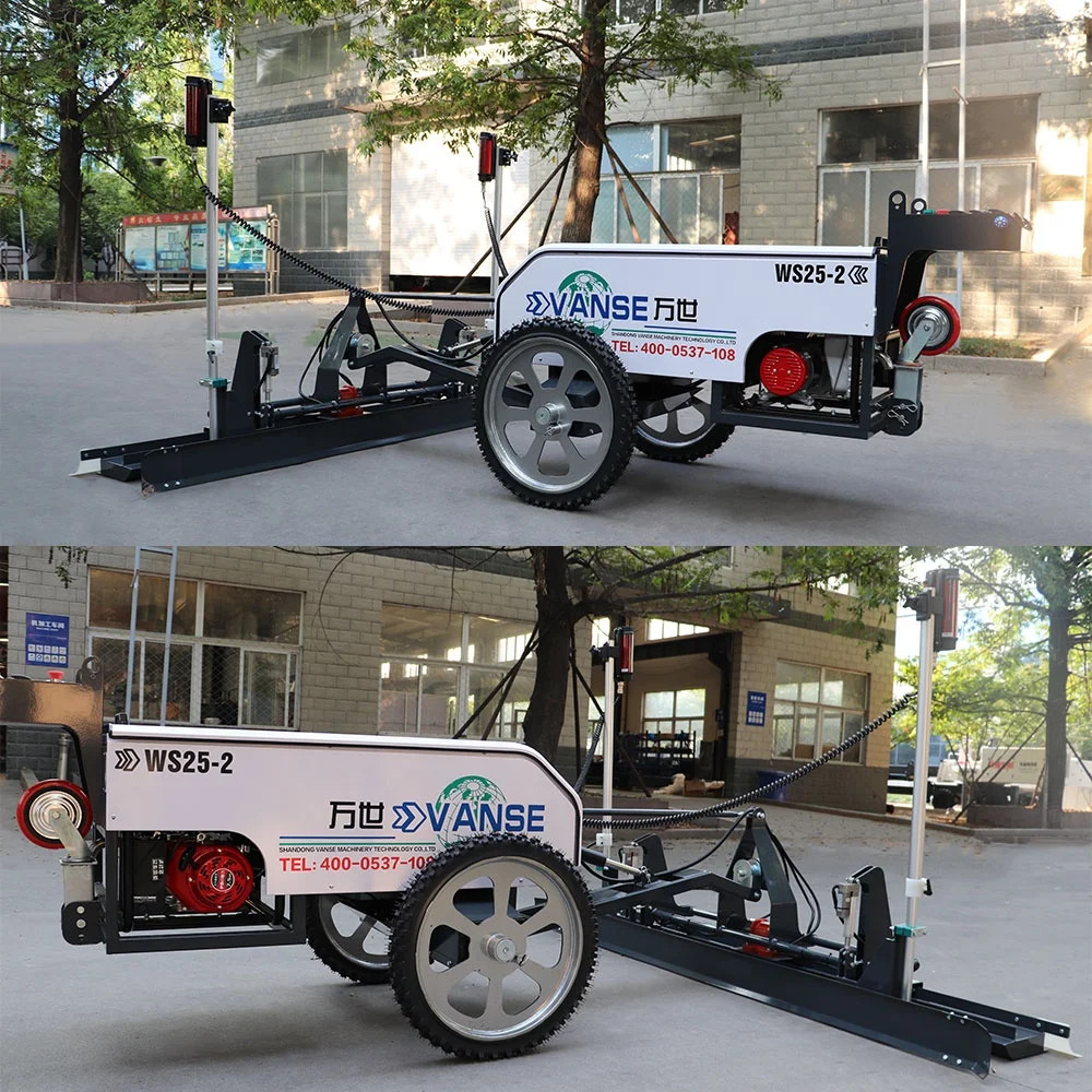 VANSE WS25-2 Gasoline Engine Concrete Laser Leveling Machine Self Leveling Concrete Laser Levelling Machine With Receiver