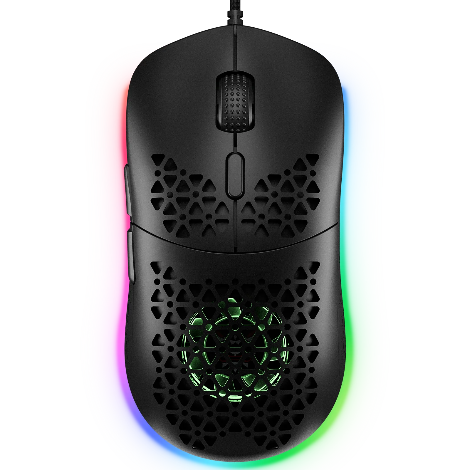 Lightweight Wired Gaming Mouse with Honeycomb Shell 8Buttons Adjustable DPI USB Receiver Ergonomic RGB Gamer Mice for PC Mac