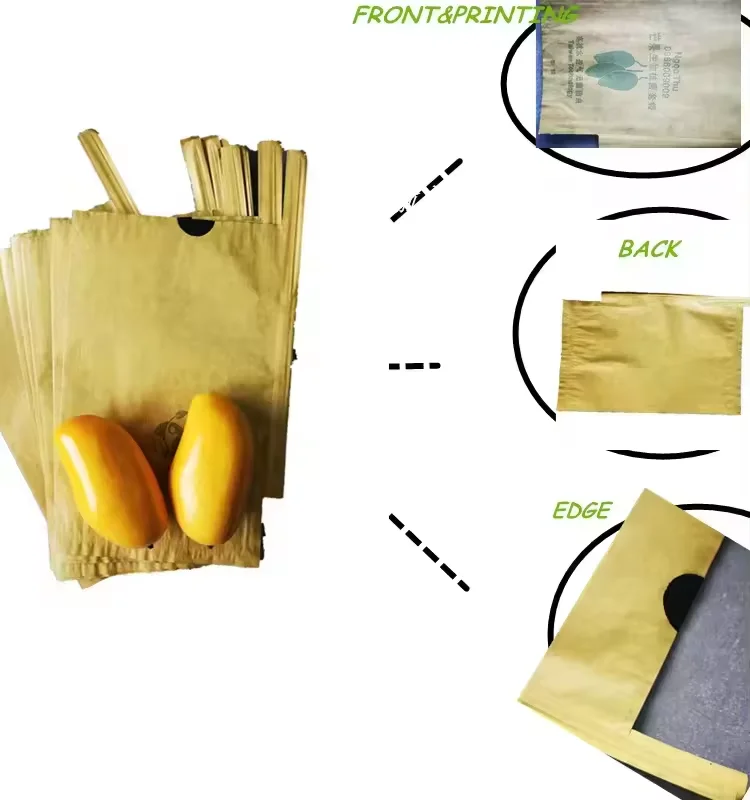 100% wood pulp banana date palm fruit cover protection paper bags