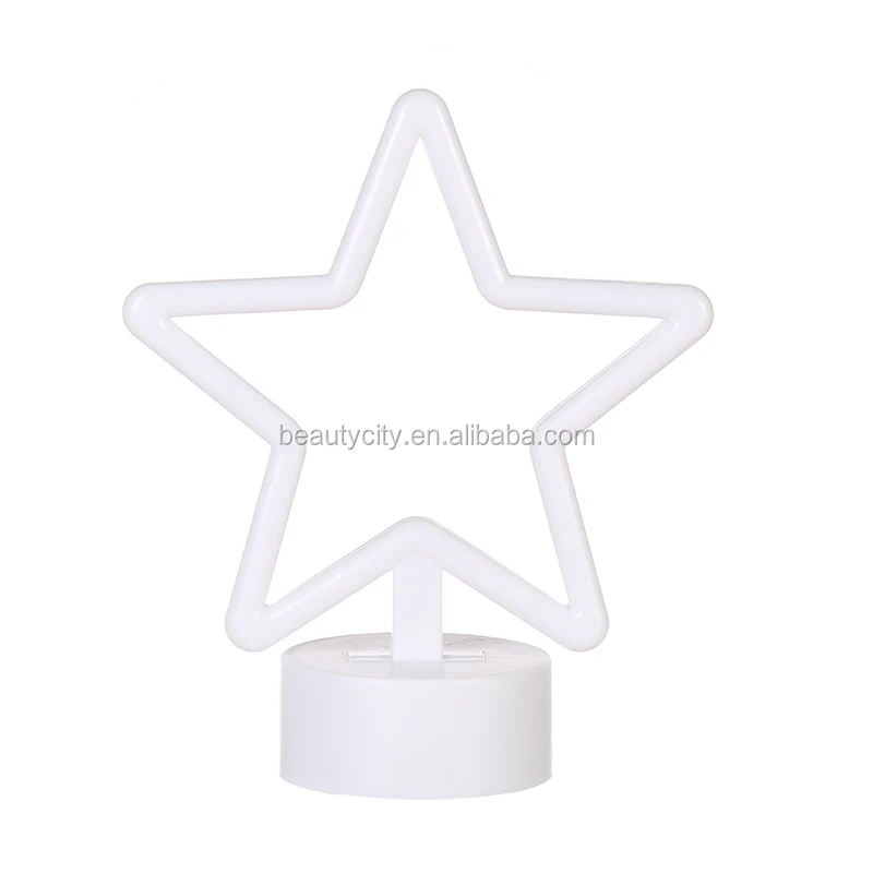 3XAA Battery Table Signs Decor Neon Desk Lamp Sign Custom with Pedestal LED Night Light for Indoor Room Decoration