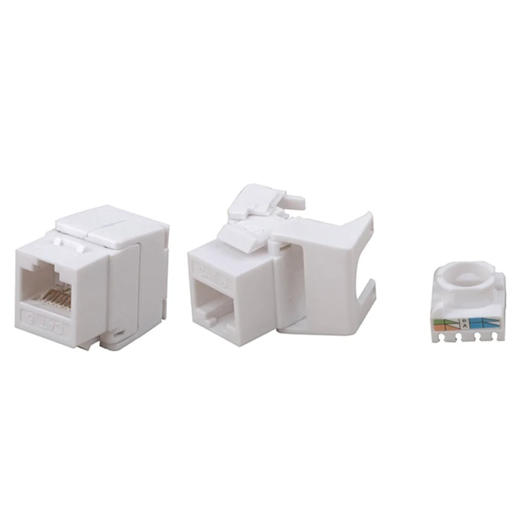 Category 6 Patch Panel Face Plate Modular Plug 180 Degree Cat6 AMP Krone RJ45 Keystone Jack