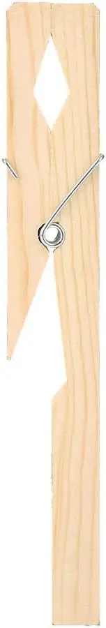 20pcs 7.4cm Bamboo Wooden Clothespins High Quality Foldable Metal Decorative Clippin for Clothes Drying Bag and Shoes Use