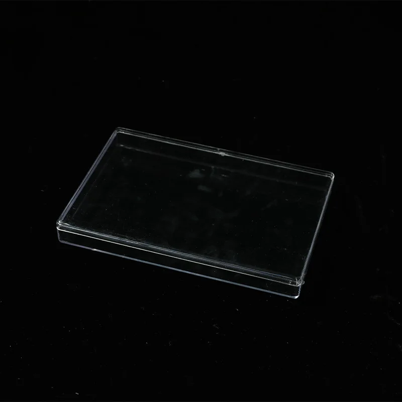 10g Wholesale plastic Food storage clear square PS box with cover for Cookie candy packaging container