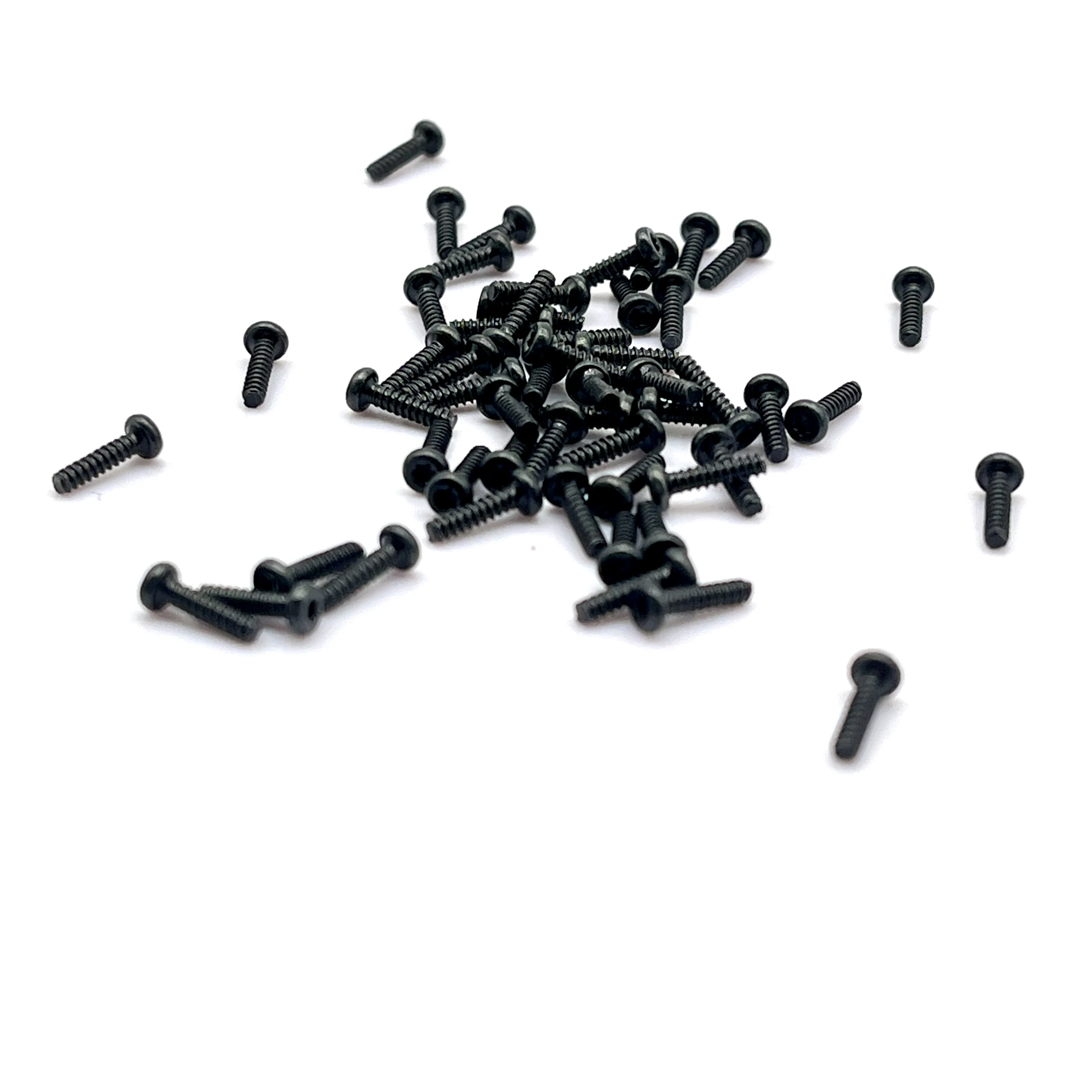 China Screw Factory Fasteners Carbon Steel M1.7X8 Black Torx Pan Head Small Screws for unmanned drone
