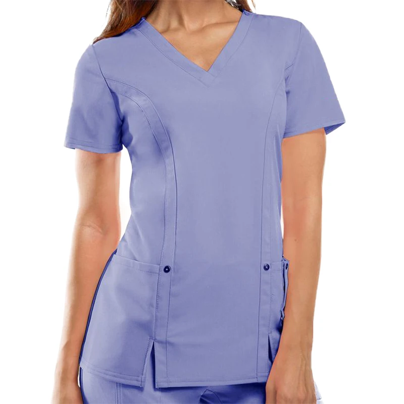Good Quality Women Stretch Jogger Scrub Sets Uniform Stylish Medical White Set Uniform For Women