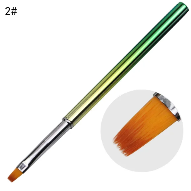 3Pcs metal handle nylon hair 3d nail art brush nail design nail art detail brush