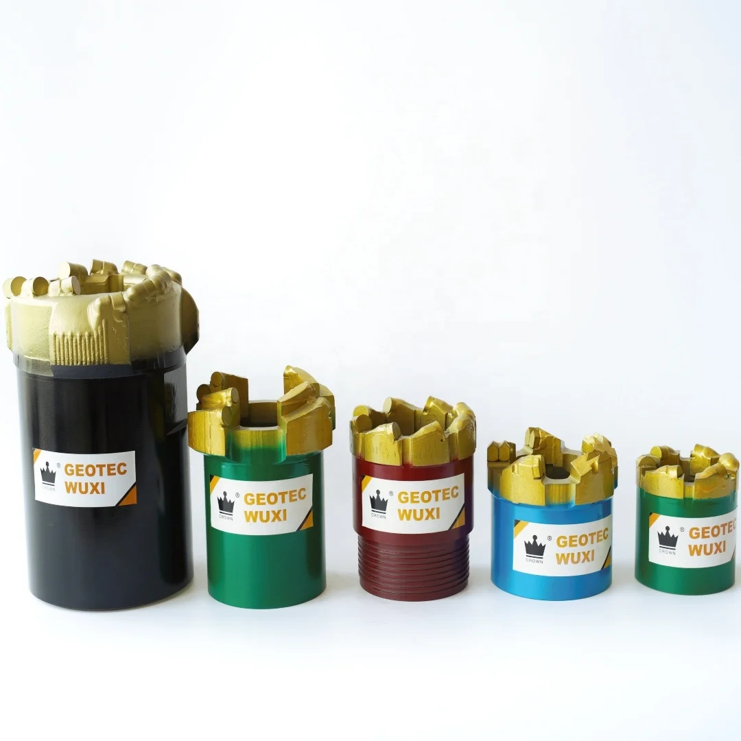 Geotec Wuxi CROWN 114.3mm to 200mm 5 baldes PCD Hole opener PDC rotarycore drill bit for medium hard rock