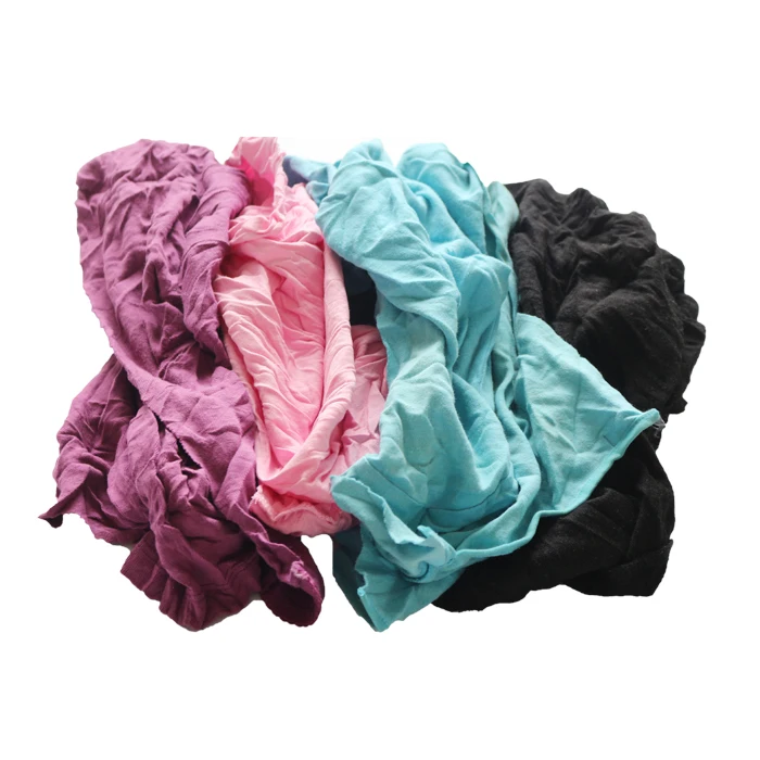 100 Cotton 10Kg 25Kg Paca De Trapo Industrial Multicolor 20Kg Wipe Cotton Rag For Mechanical Workshops & Machinery