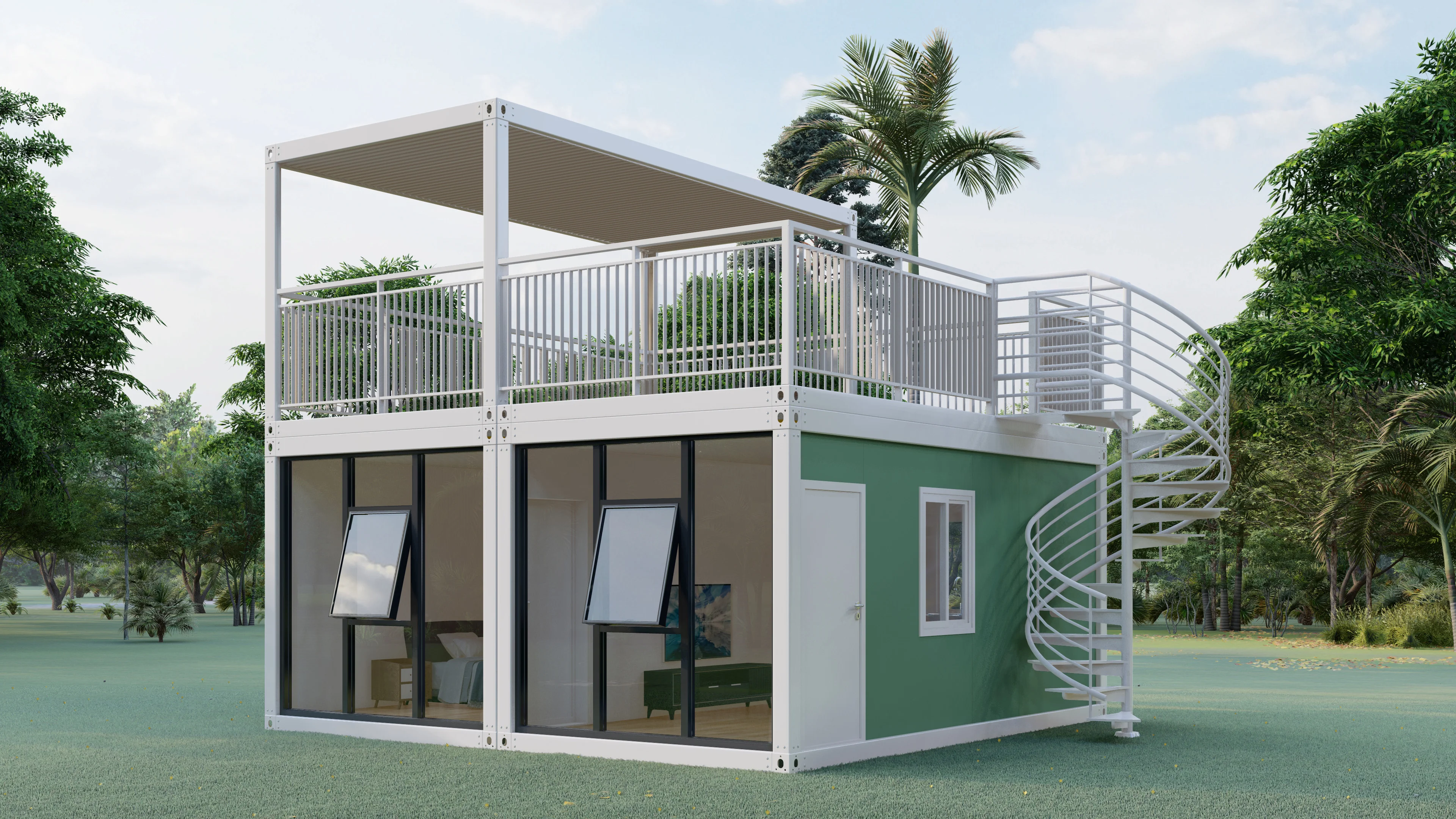 Fast Construction Prefabricated Modern Home Design Villa Light Steel Structure House Luxury Prefab Villa