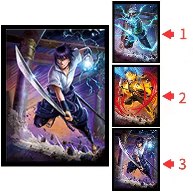 Wholesale Hokage Jujutsu Kaisen Bleach HUNTERS Anime PVC Posters 3D Lenticular Poster Hologram Motion Cartoon Print Wall Art