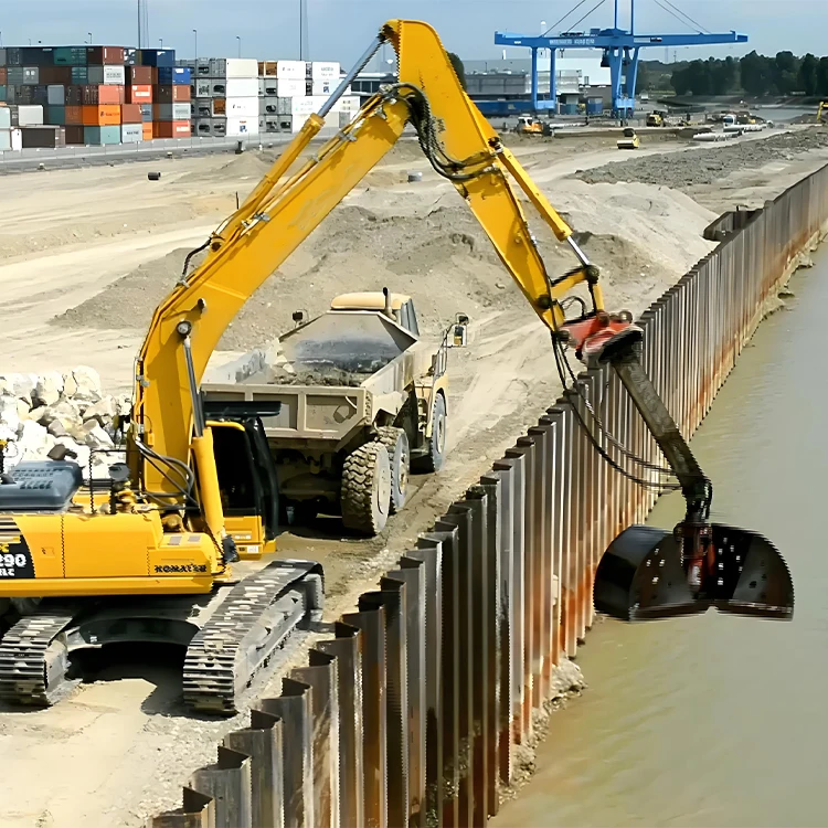 Customized Crane Mechanical Type Double Rope Clamshell Vessel Grab Bucket