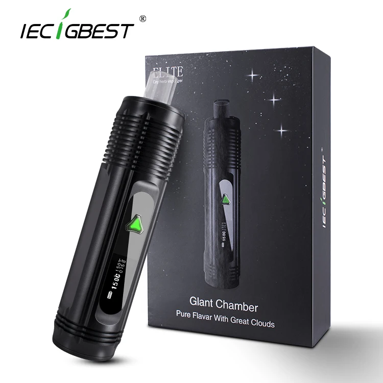 
IECIGBEST new Ceramic heating chamber 14mm portable Elite vaporizer dry herb Aluminum alloy 2500mah herbal vaporizer herb 