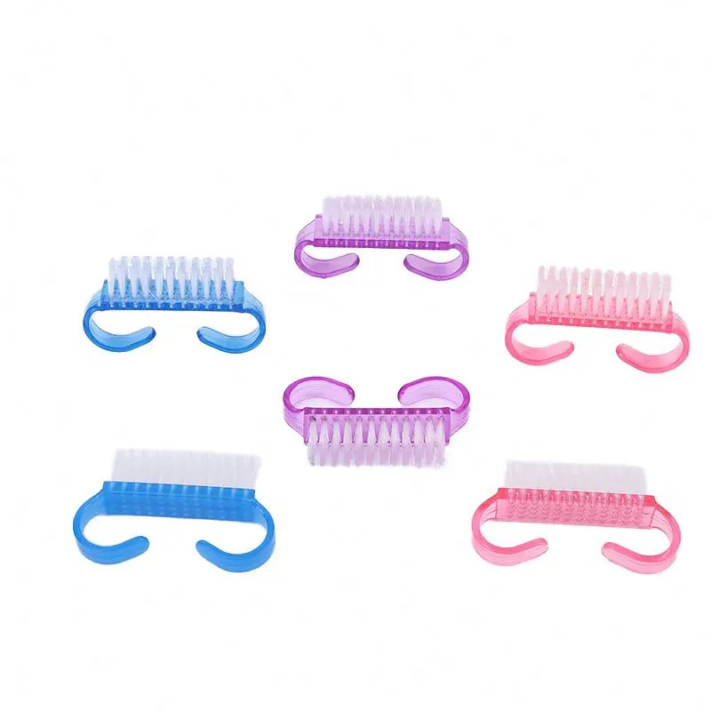 wholesale mini Nail brush manicure tools plastic horn brush small sheep horn brush manufacturers directly supply