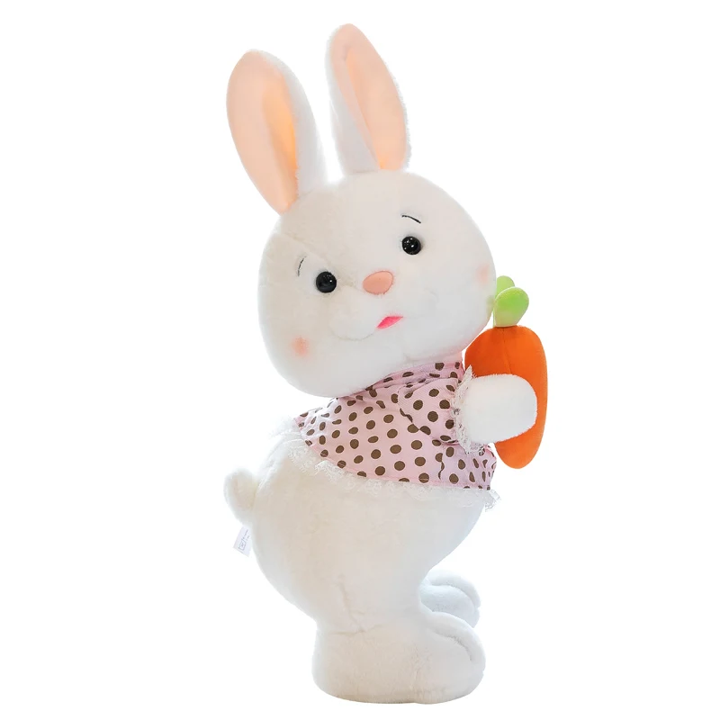 Wholesale Custom Cute Pink Bunny Plush Stuffed Toys Blue Animal Rabbit Doll Plush Toys Plush Bunny Toy (1600565528052)