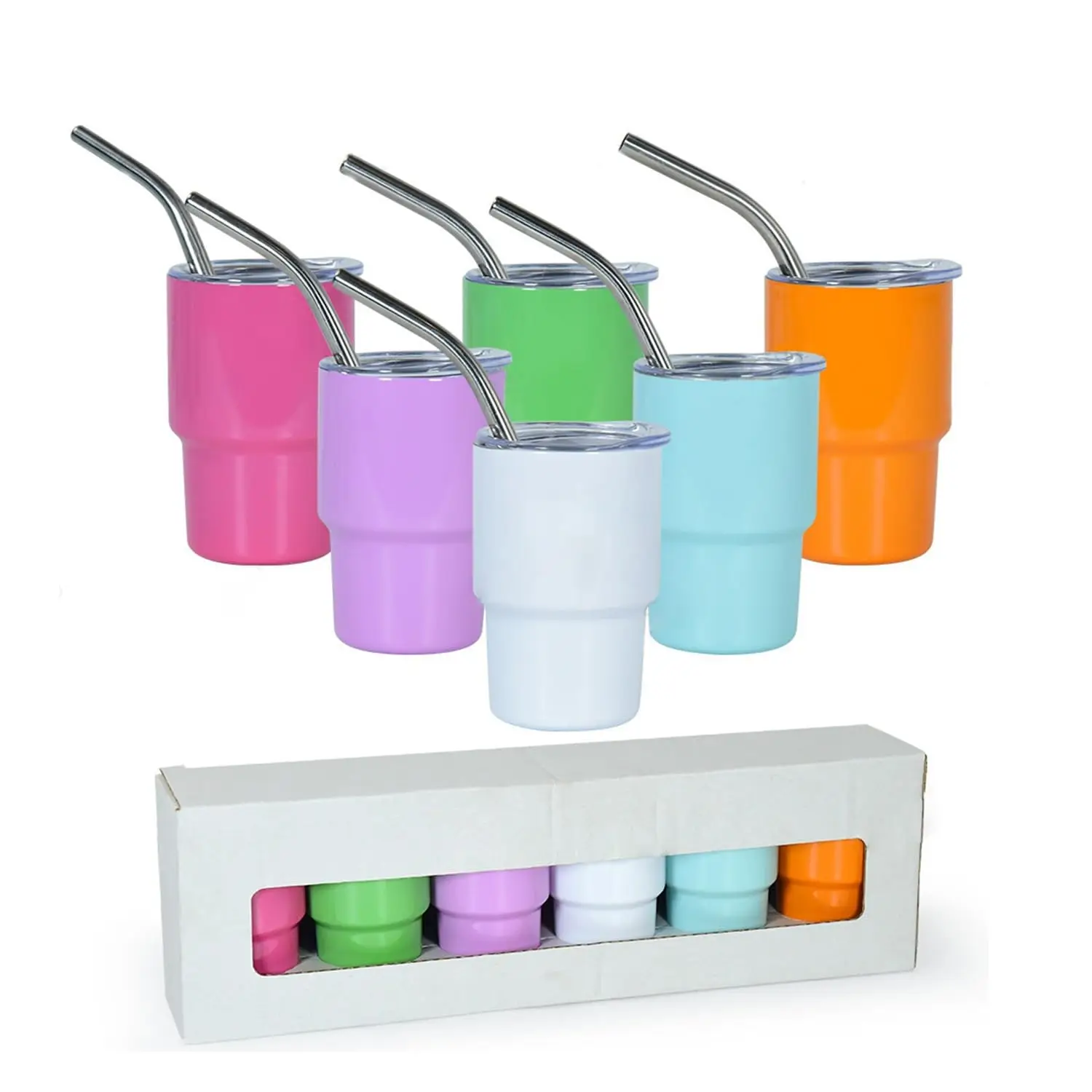 wholesales stainless steel mini Insulated 2oz 3oz tumbler shot glasses