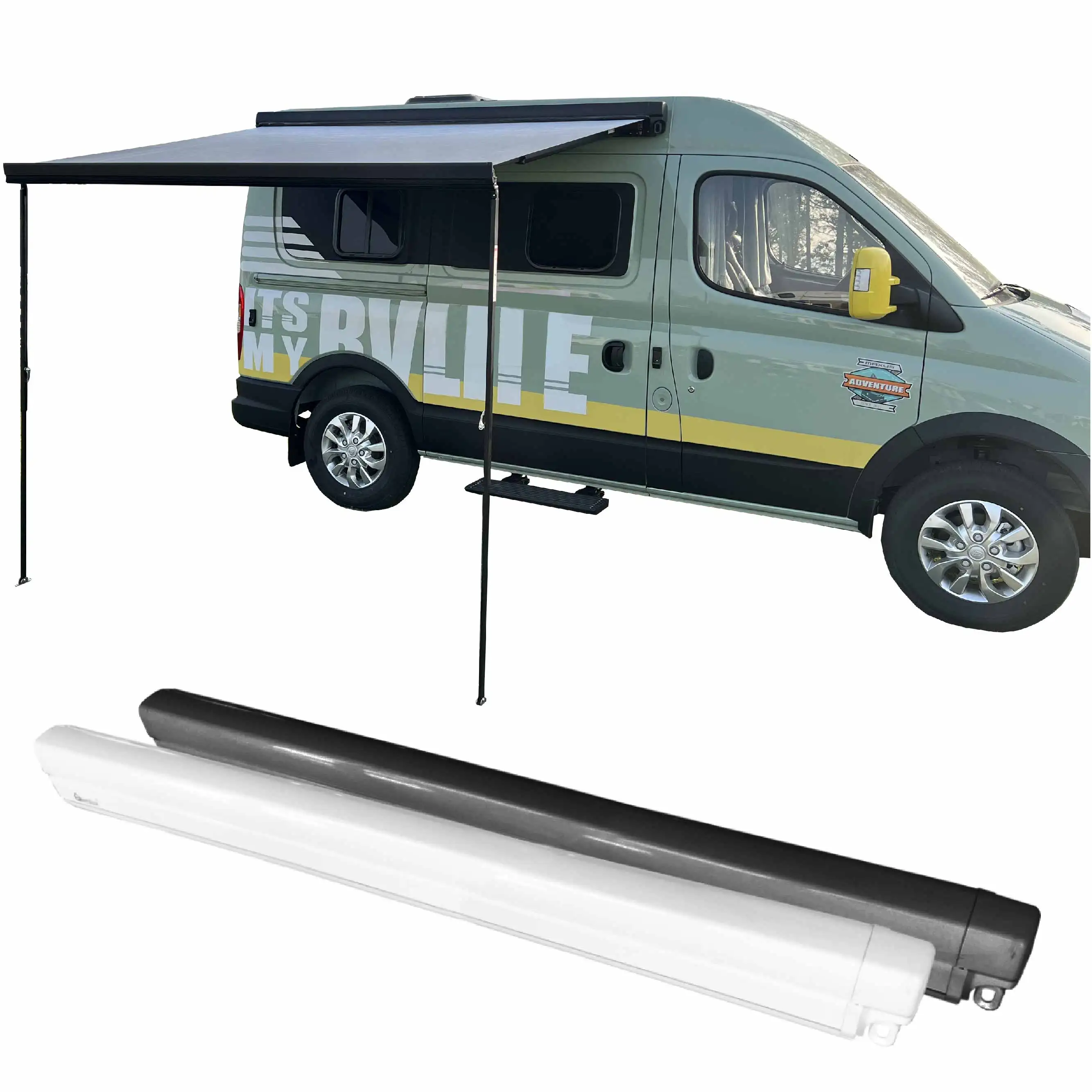 Awnlux 12V Power Wind Out Caravan Rv Camper Van Awning Wall Mounted For Motorhomes