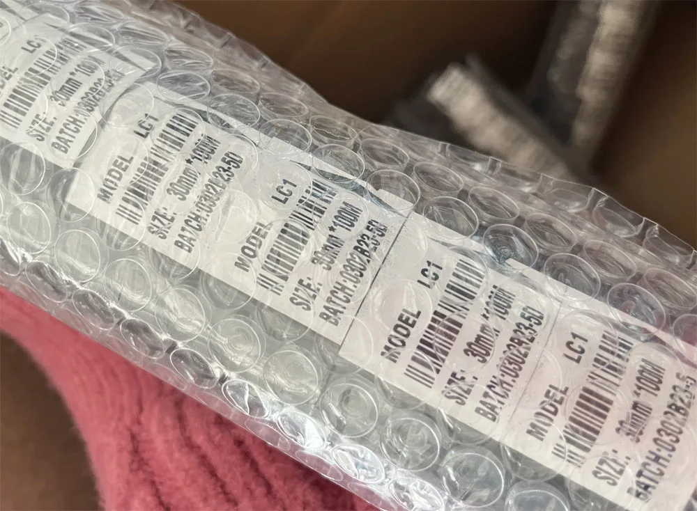 30mm 100m 122m hot stamping ink ribbon hc3 AT1 SCF900 LC1 Hot Stamping coding Foil for coding machine