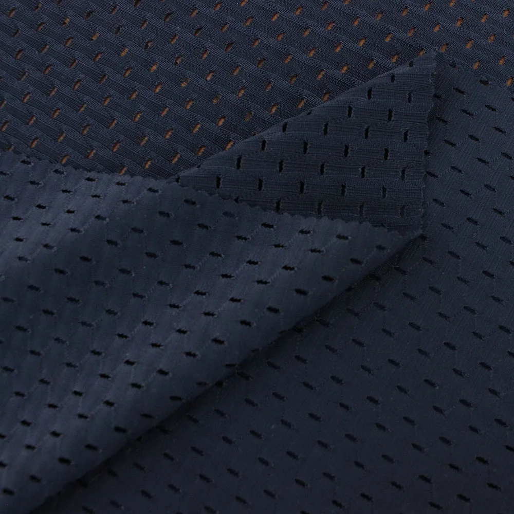 High quality lining nylon mesh elastic fabric  polyamides knit breathable sports mesh spandex fabric for underwear shorts
