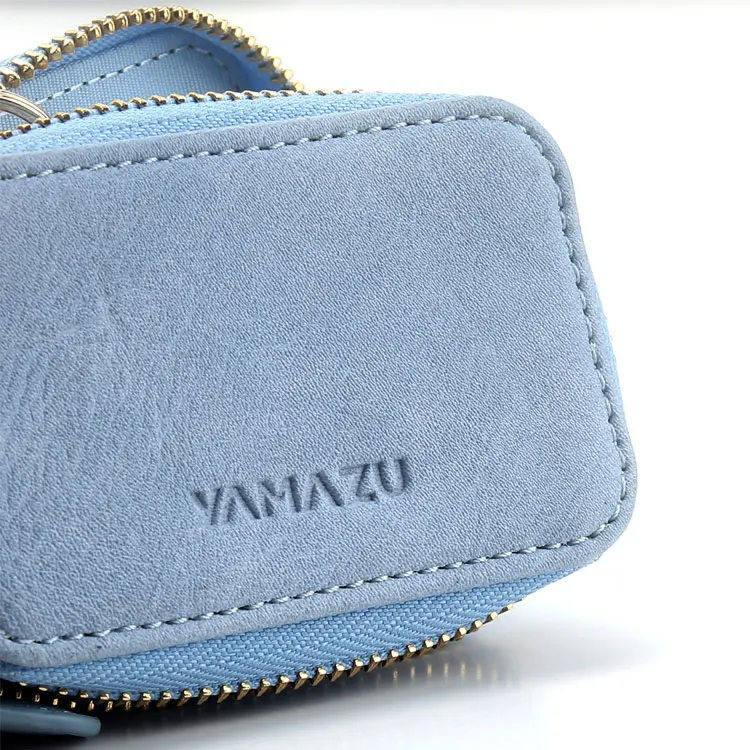 
New Double Zipper Car Key Wallet PU Leather Key Case For Men and Women 