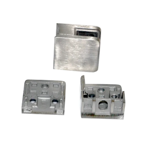 Stainless Steel 304 Square Flat Back Glass Brackets for Glass Railing