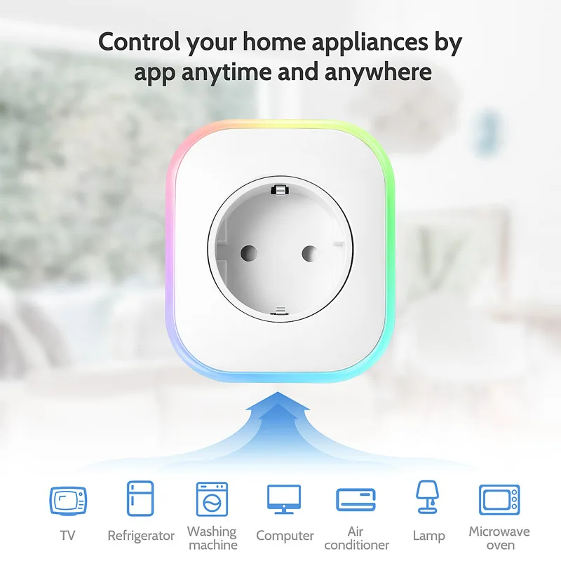 Alexa WIFI Smart APP Voice Timing Remote Control USB Switch EU Plug UK Plug LED Night Lights