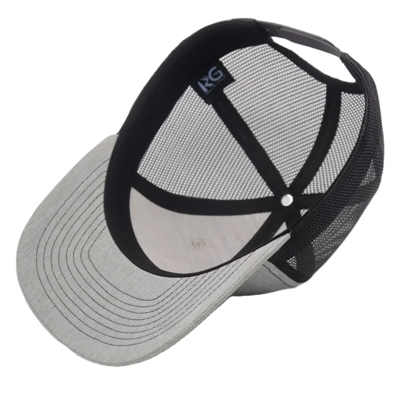 custom logo two tone 6 panel sports caps leather patch gorras richardson 112 trucker hats caps blanks