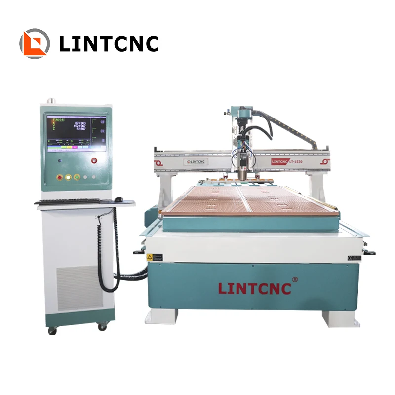 4*10ft Discount 1325 2130 ATC automatic Desktop Wood Cnc Router Milling Machine For Shoes Mold Woodworking Metal Aluminum