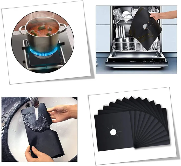 Easy Clean-Up gas protector non stick stovetop burner sheeting mat gas stove burner cover mat