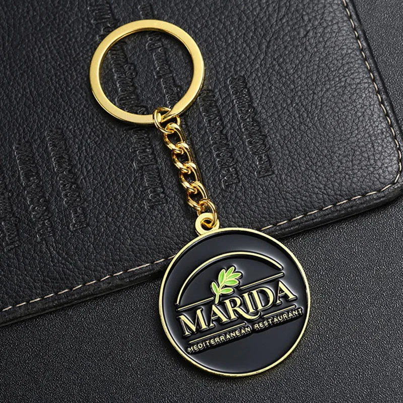 Advertising Promotional Gift Key Chain Custom Logo Business Brand Number Enamel Key Ring 2d 3D Zinc Alloy Metal Keychains