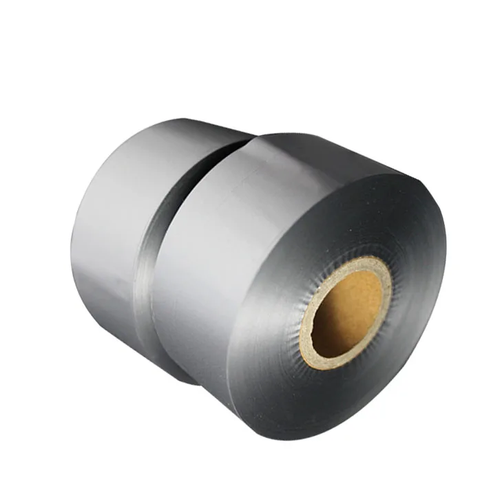 Black Satin Garment Care Label Printing Silver Color Resin Barcode Printer Ribbon