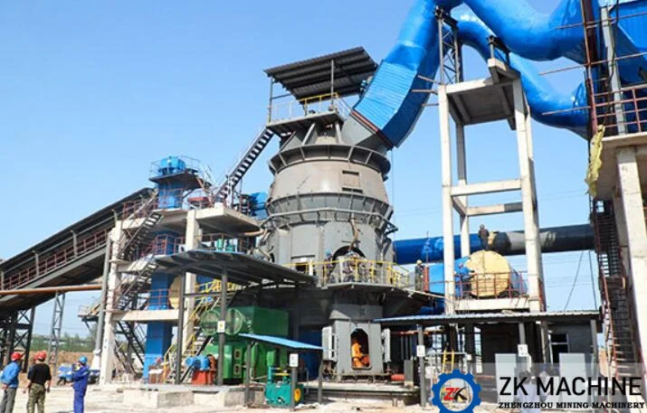Complete Calcium Carbonate Powder Production Line With Vertical Mill