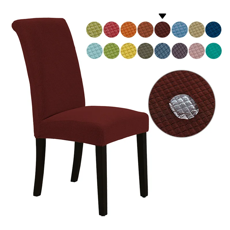 Universal Waterproof Stretch Stripe Chair Cover for Dining Room Decor and Events Wedding