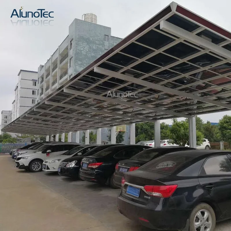 AlunoTec Durable Waterproof Carport Car Garage Park Fashion Aluminum Polycarbonate Garages Canopy Car Port